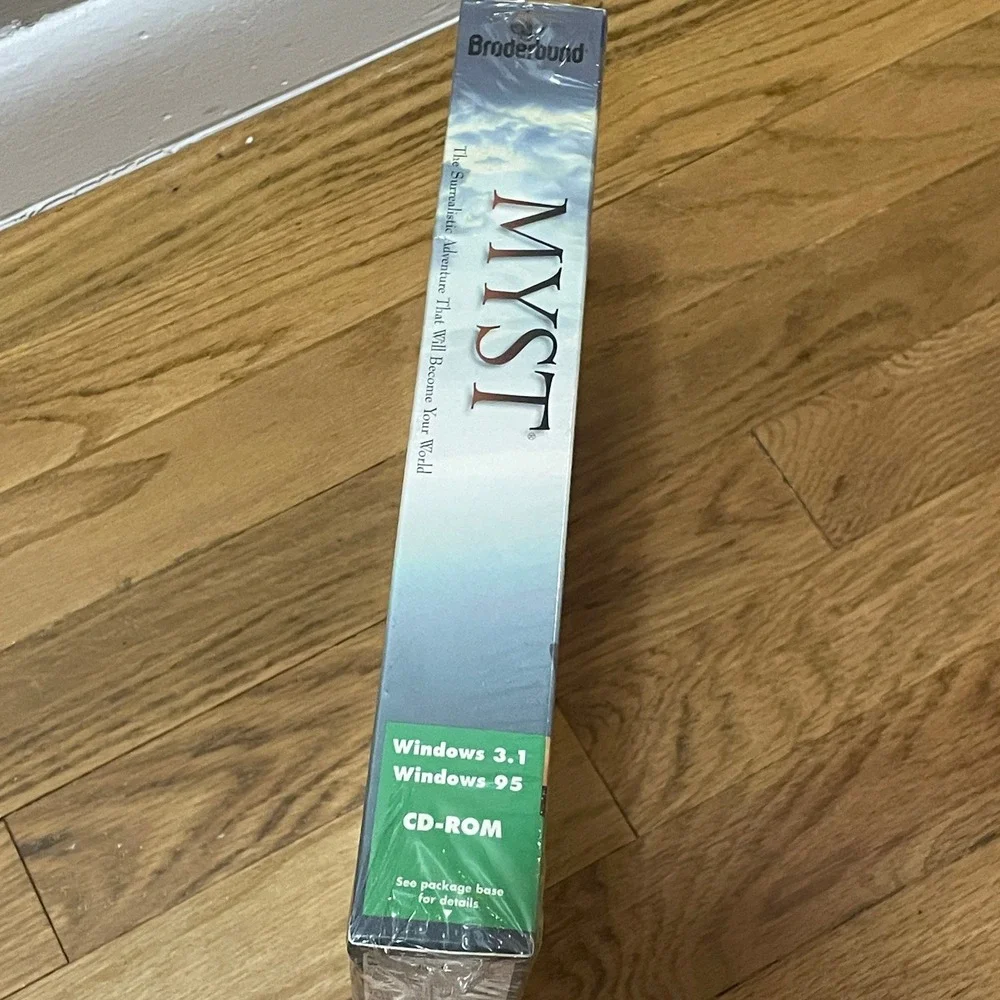 Myst PC Big Box Game Windows 3.1 95 Factory Sealed VTG Broderbund Cyan CD-ROM